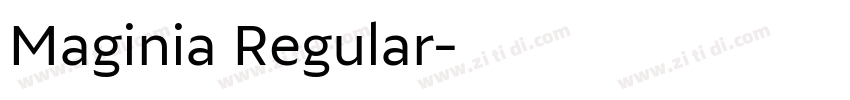 Maginia Regular字体转换